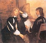 Sir Antony Van Dyck Canvas Paintings - Thomas Killigrew and William, Lord Crofts